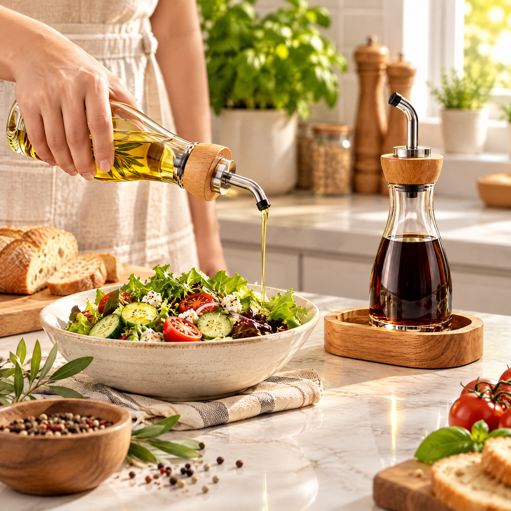rynqavex™ Glass Oil & Vinegar Dispenser Set