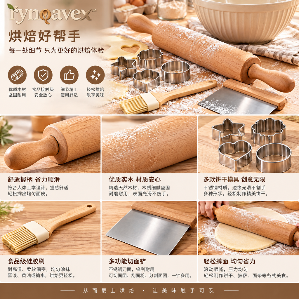 rynqavex™ Home Baking Prep Tool Set