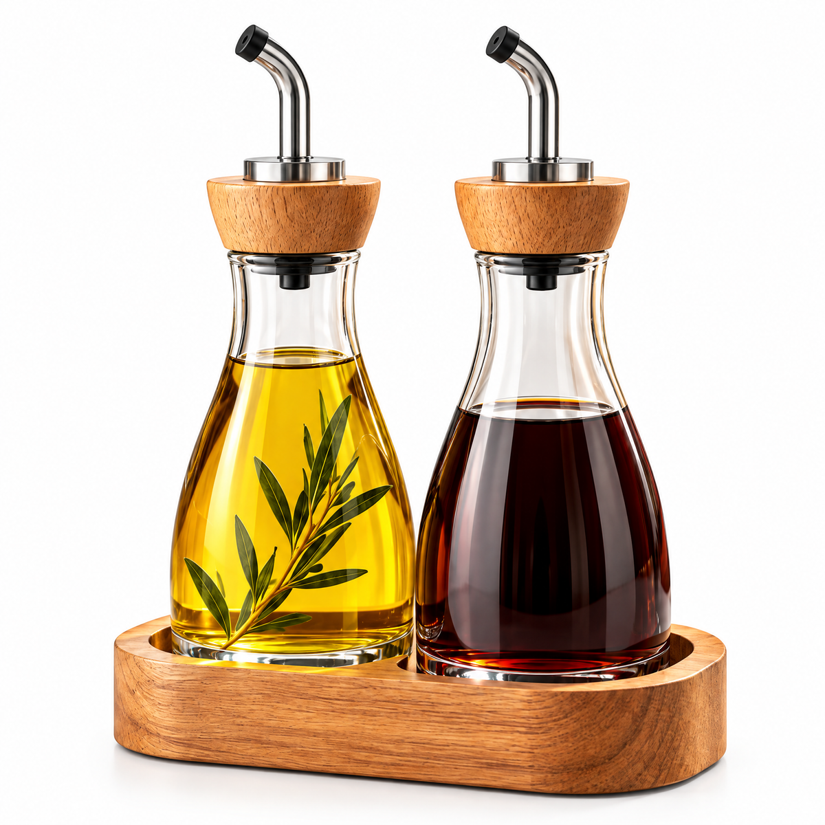 rynqavex™ Glass Oil & Vinegar Dispenser Set