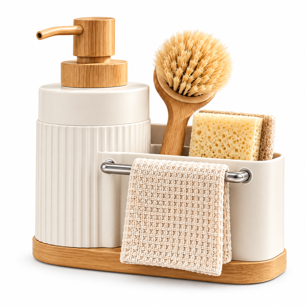 rynqavex™ Sink Caddy & Soap Dispenser Station